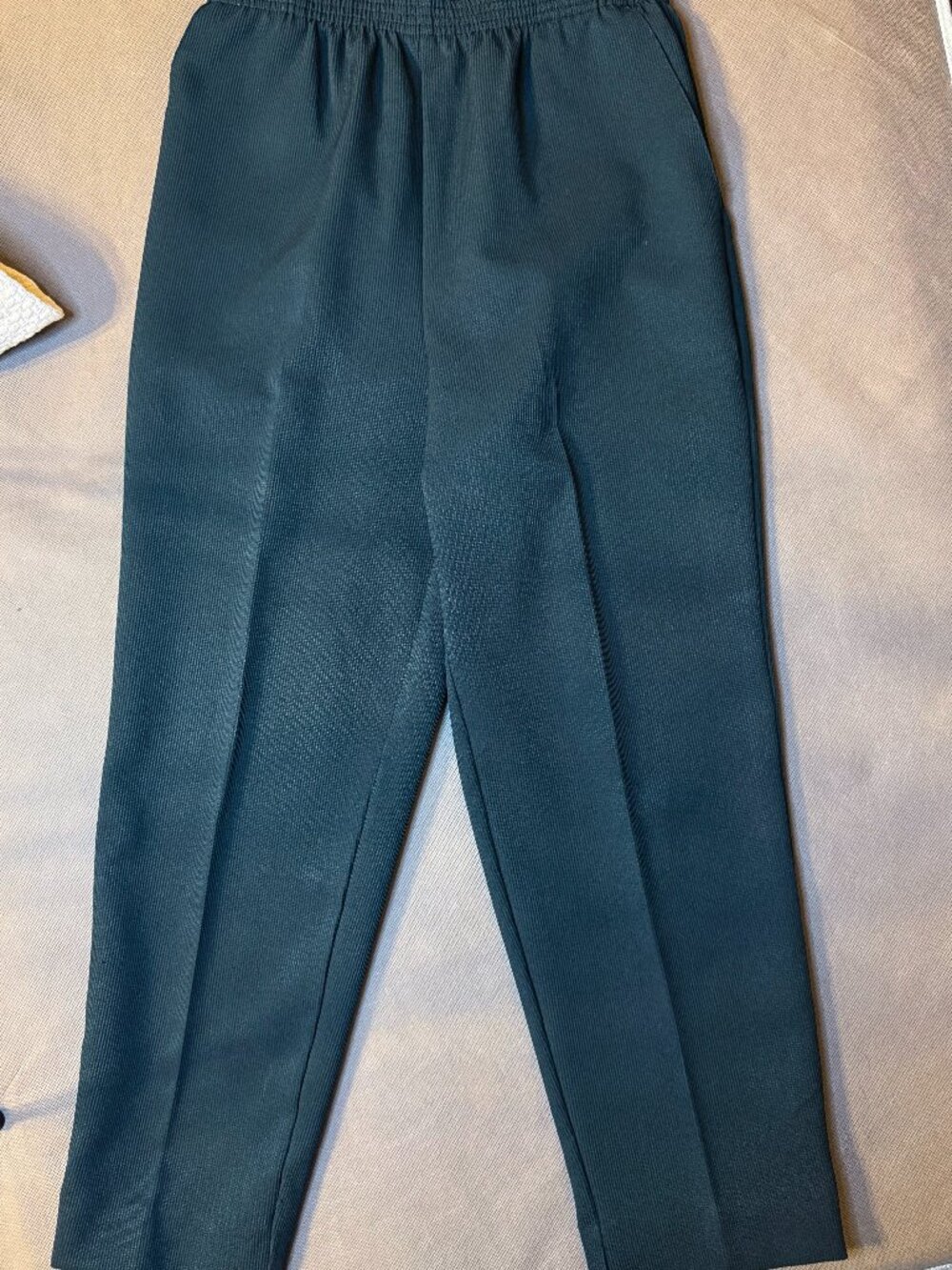 Vintage Bobbie Brooks Teal High-Waist Pull-On Pants - Petite